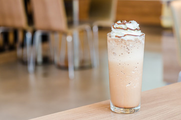 Mocha coffee frappe