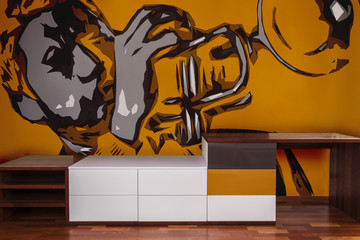 Graphics on the wall
