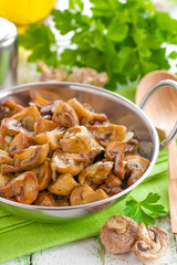 Fried mushrooms