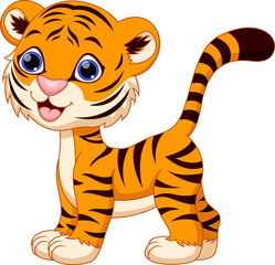 Cute tiger cartoon - 67611296