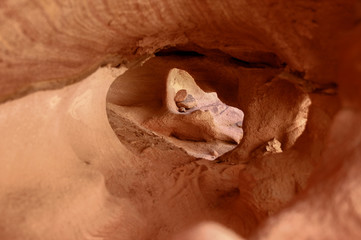 Cave in the red rocks