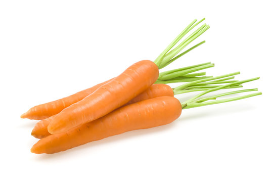 carrots isolated on white background