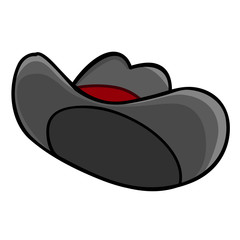 hat isolated illustration