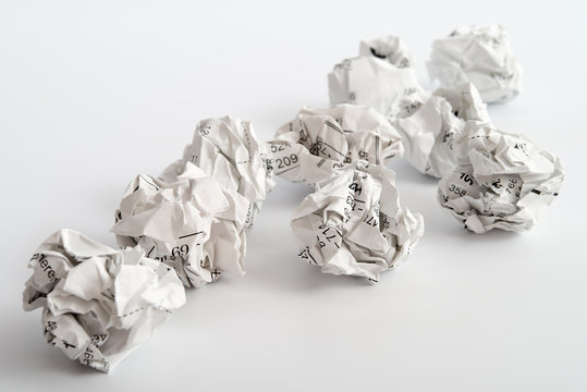 Zerkn&uuml;lltes Papier