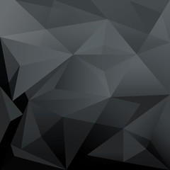 Dark Abstract Trendy Polygon Shape Background for Design Layout
