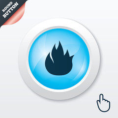 Fire flame sign icon. Fire symbol.