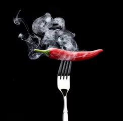Photo sur Plexiglas Best-sellers dans la cuisine Fumer des piments forts