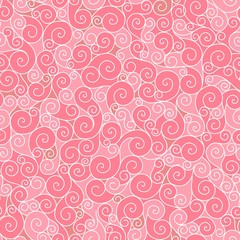 Vector seamless pattern curl
