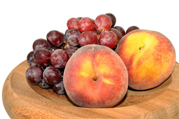 Apricots And Red Grapes