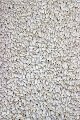 Farmers market white beans background