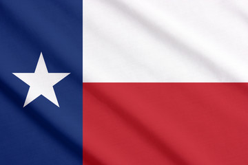 Texas flag waving