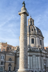 Fototapeta na wymiar Colonna di Traiano - Roma