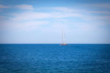 Sailing Catamaran - Stock Image