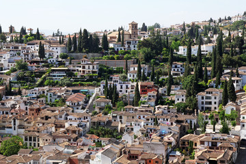 Fototapeta na wymiar district Albayzin in Granada, Andalusia, Spain