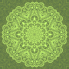 Flower Mandala. Abstract element for design