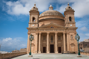 Fototapeta na wymiar Mgarr Parish Church in Gozo, Malta