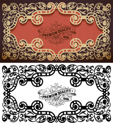 Vector. Retro Design. Organized by layers