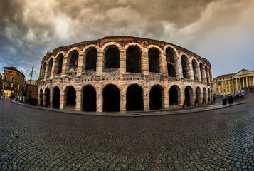 Fototapeta na wymiar Arena in Verona, Italy.