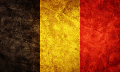 Belgium grunge flag. Item from my vintage flags collection