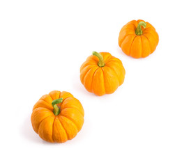Decorative orange pumpkins