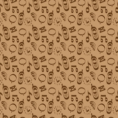 Cellular communication Icons Seamless pattern
