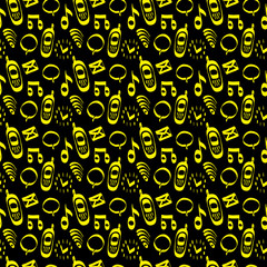 Cellular communication Icons Seamless pattern