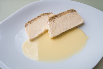 Tranche glace vanille  noix