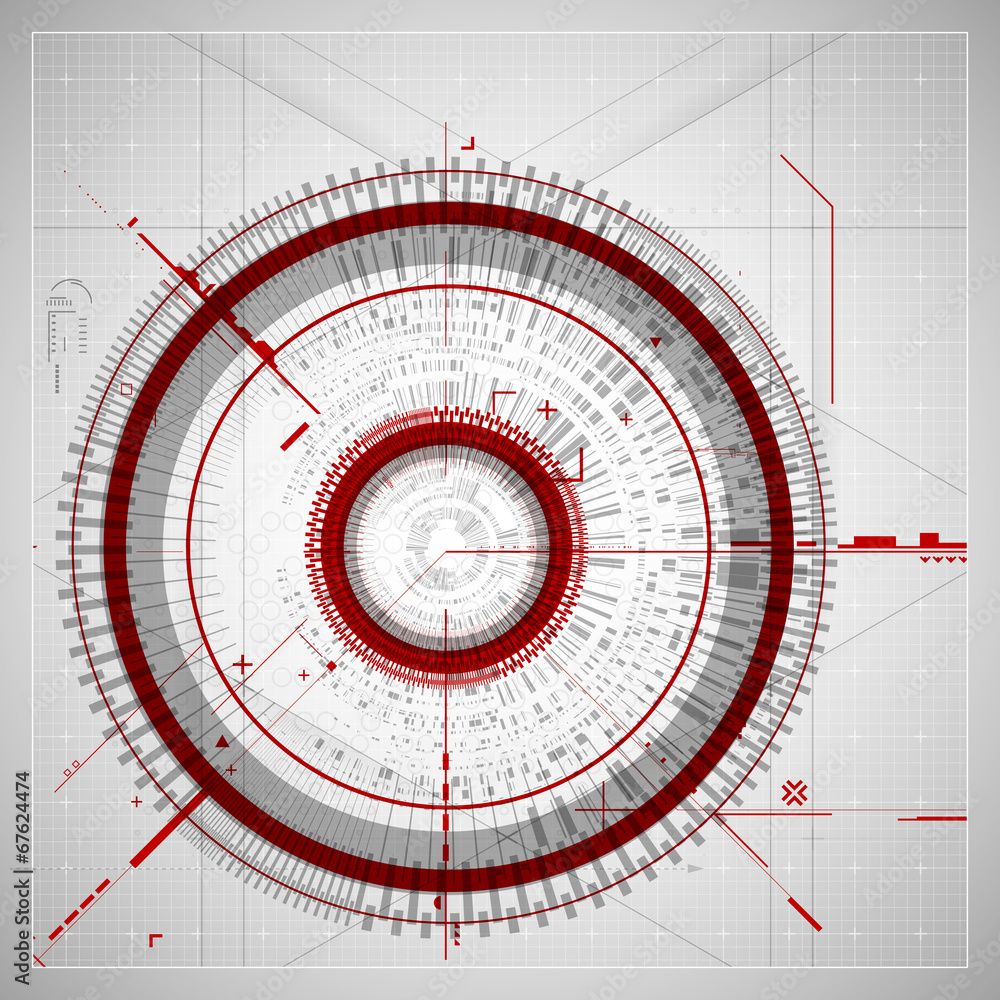 Poster technology abstract background. vector.