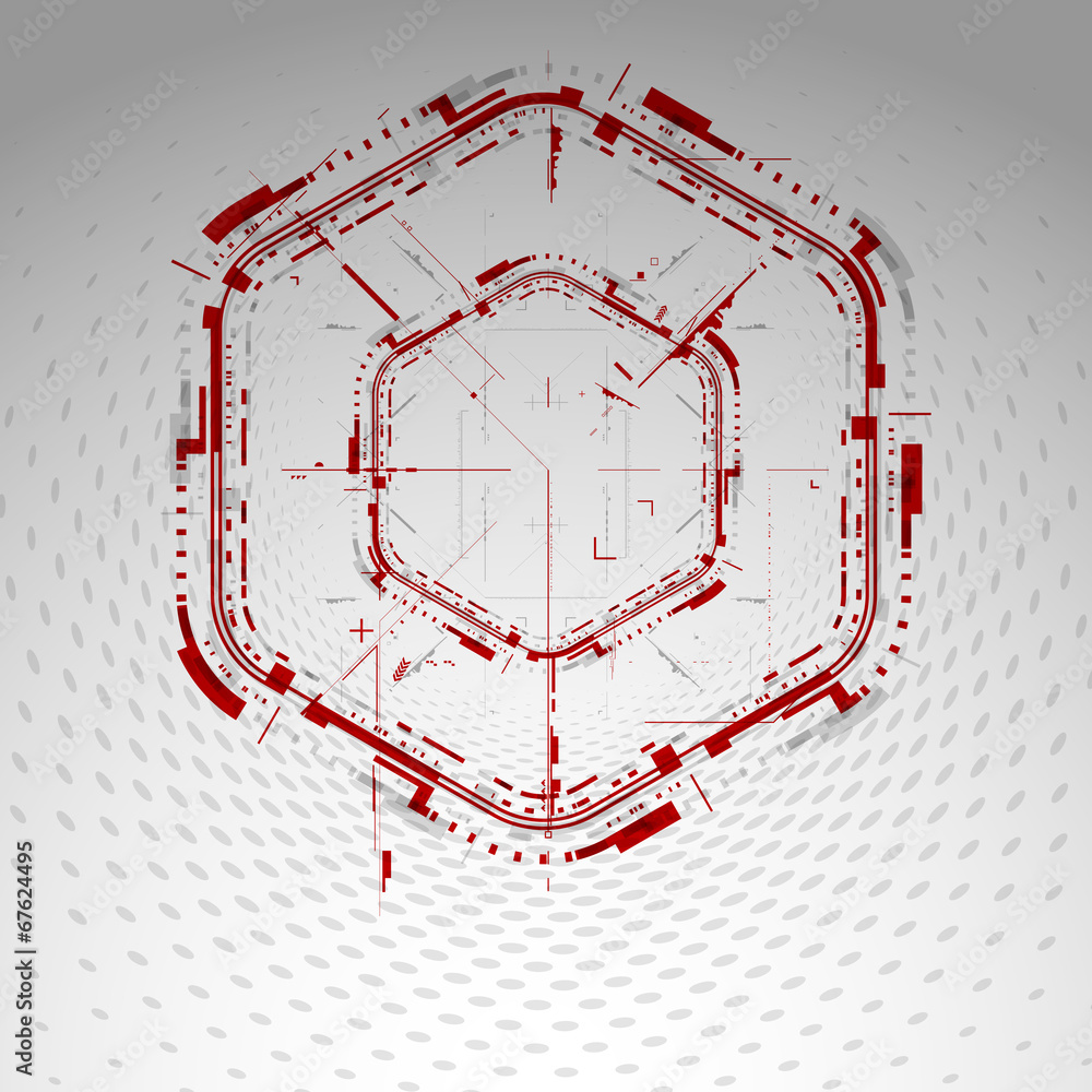 Poster technology abstract background. vector.