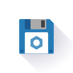 Floppy disk with a nut