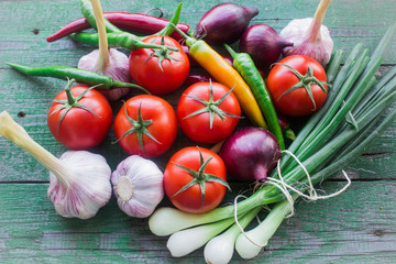 fresh vegetables from the garden