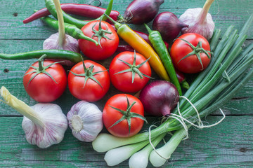 fresh vegetables from the garden