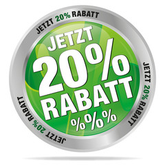 Jetzt 20 Prozent Rabatt
