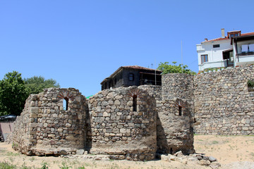 Ruins in the ancient town of Sozopol, Bulgaria