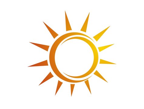 sun logo icon 1 template