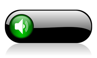 volume black glossy banner