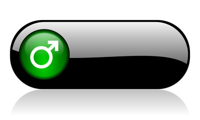 male black glossy banner