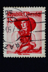 Alte Briefmarke_Österreich_2