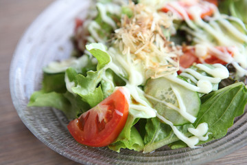 salad in close up