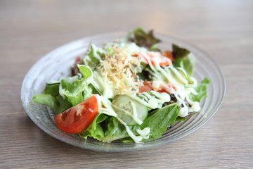 ceacar salad in close up