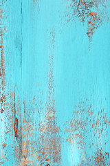 Blue old wooden background