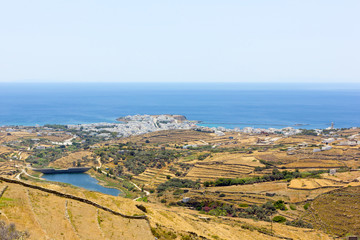 Fototapeta na wymiar aerial view of Tinos Island,Greece