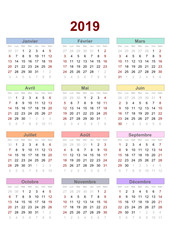 french calendar