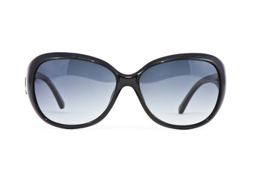 Fototapeta premium Black sunglasses on white background