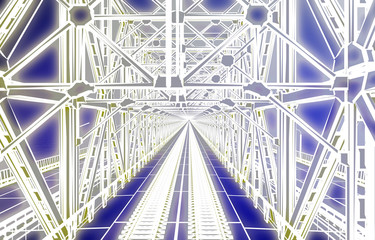 sketch bridge over the Ocean