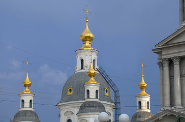 Fototapeta na wymiar Part of the Cathedral in Kharkov.