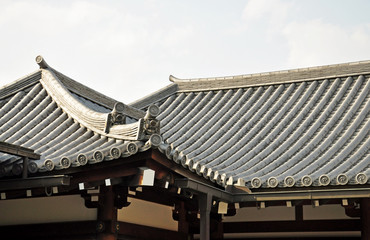 Japanese temple roof