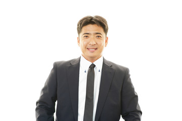 笑顔のビジネスマン
