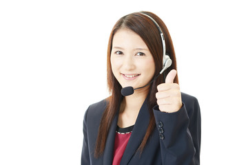 笑顔のオペレーター