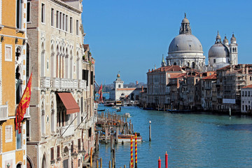 Fototapeta na wymiar View on the Grand Canal in Venice